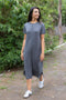 Vestido em tricot - Luna com decote redondo e modelagem solta