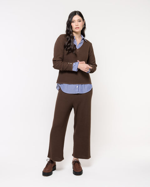 Blusa em Tricot decote V - Florença