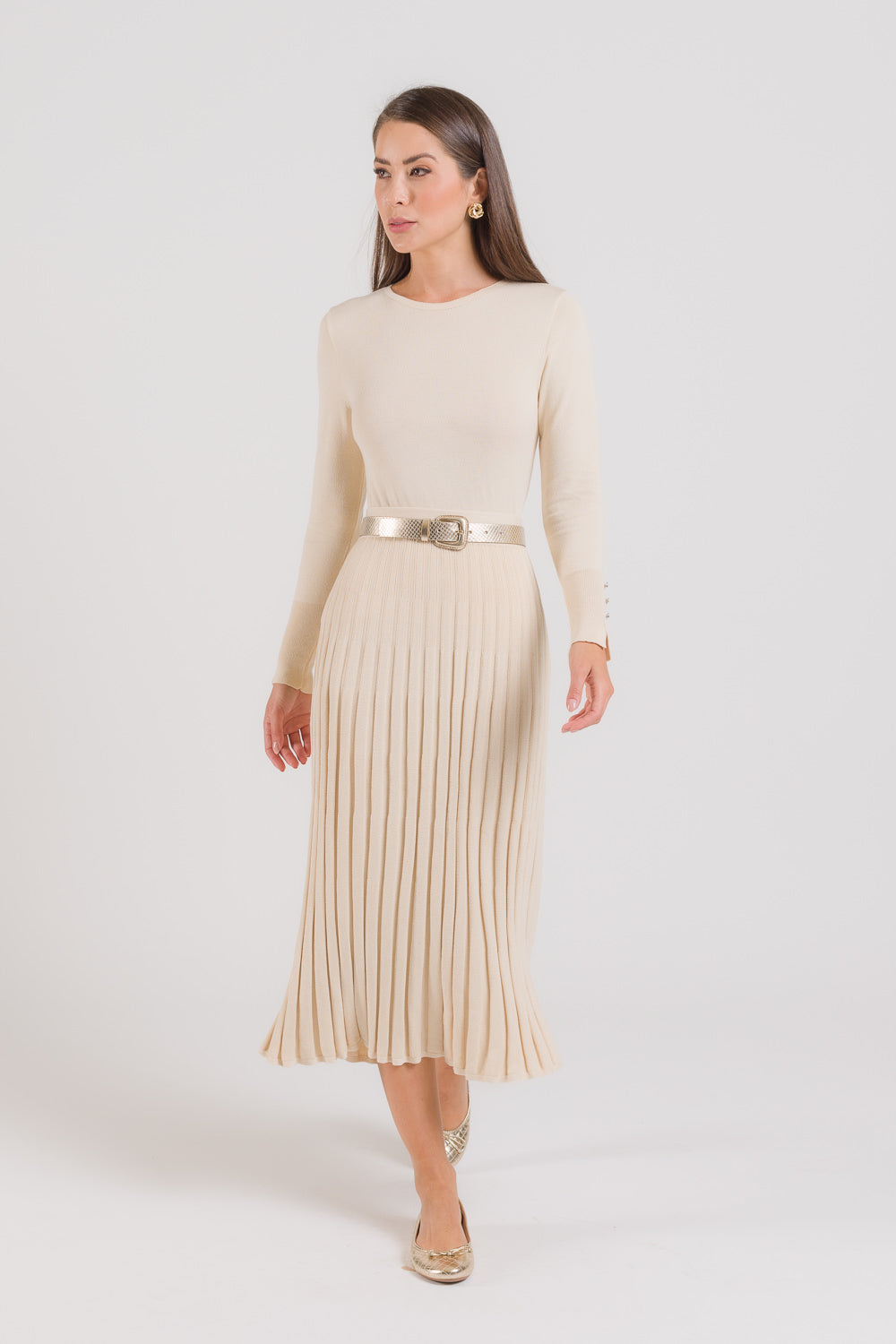 Saia Tricot Plissada - New Ivana