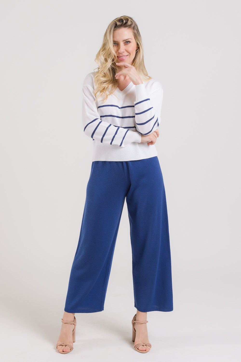 Blusa em Tricot Listrada - Antonella