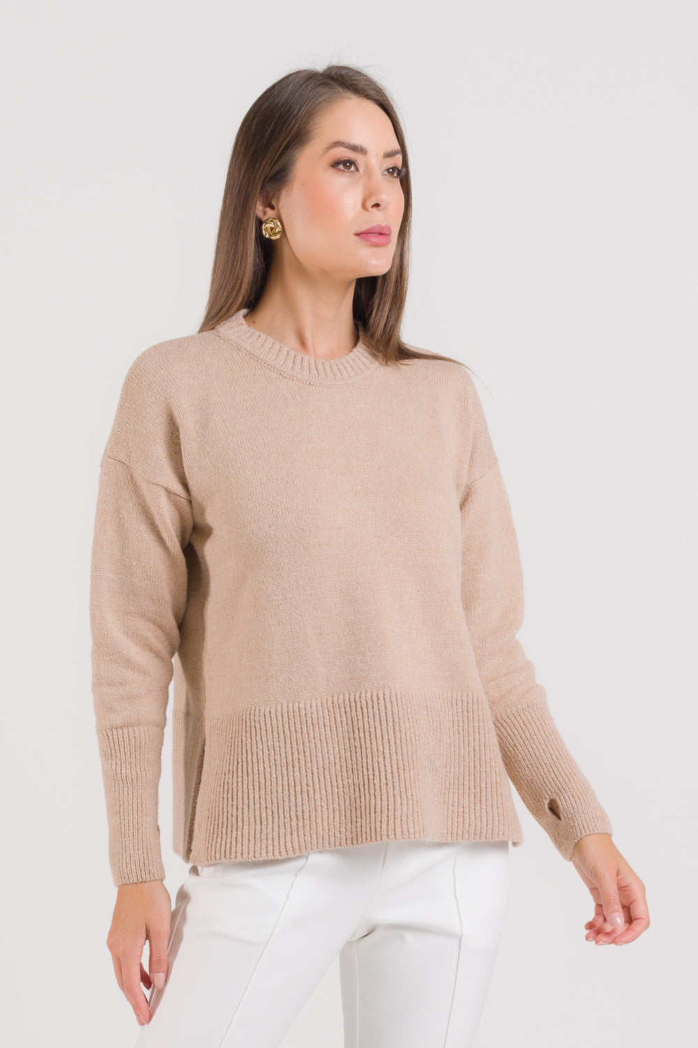 Blusa em Tricot com Gola Avulsa - Leandra