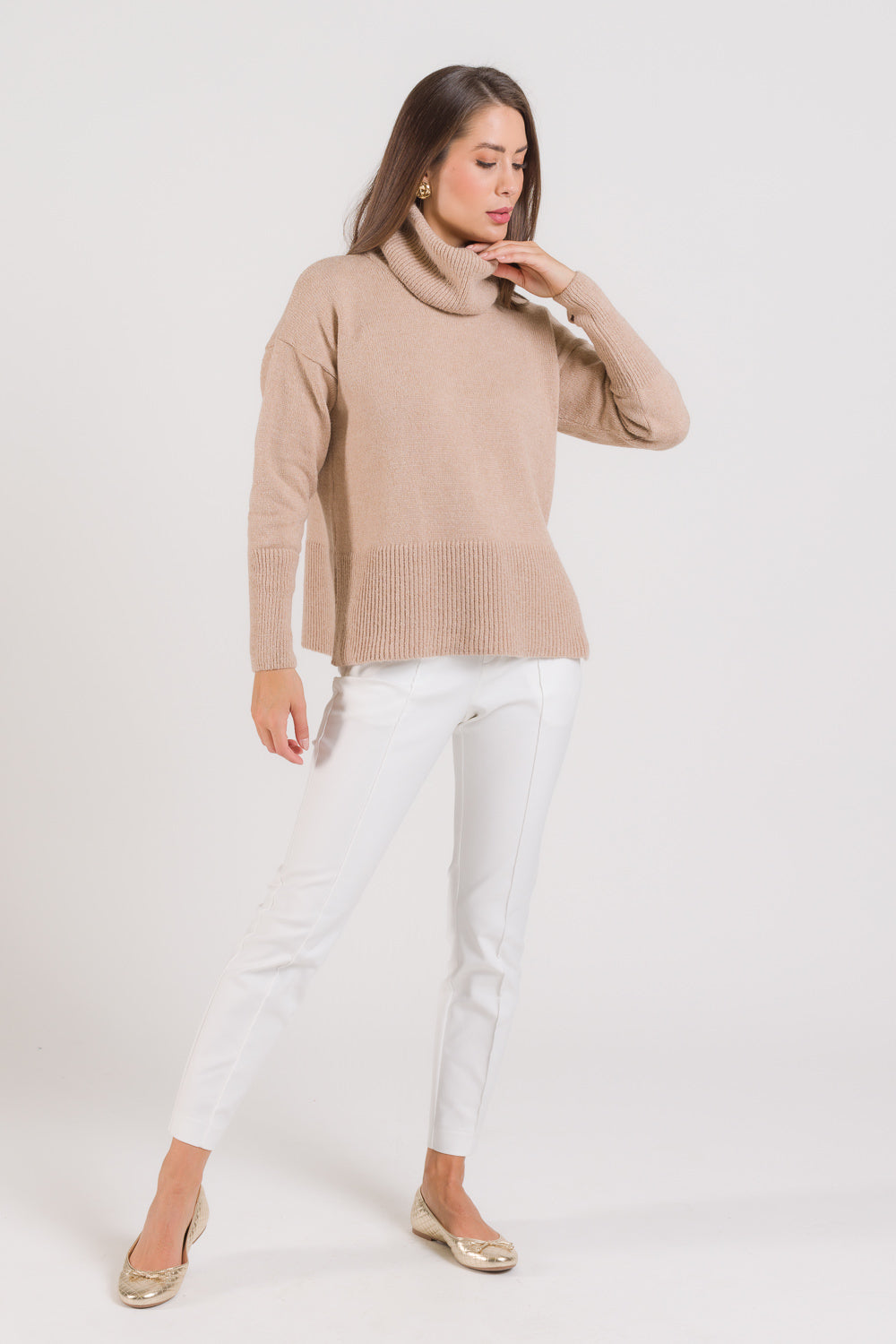 Blusa em Tricot com Gola Avulsa - Leandra