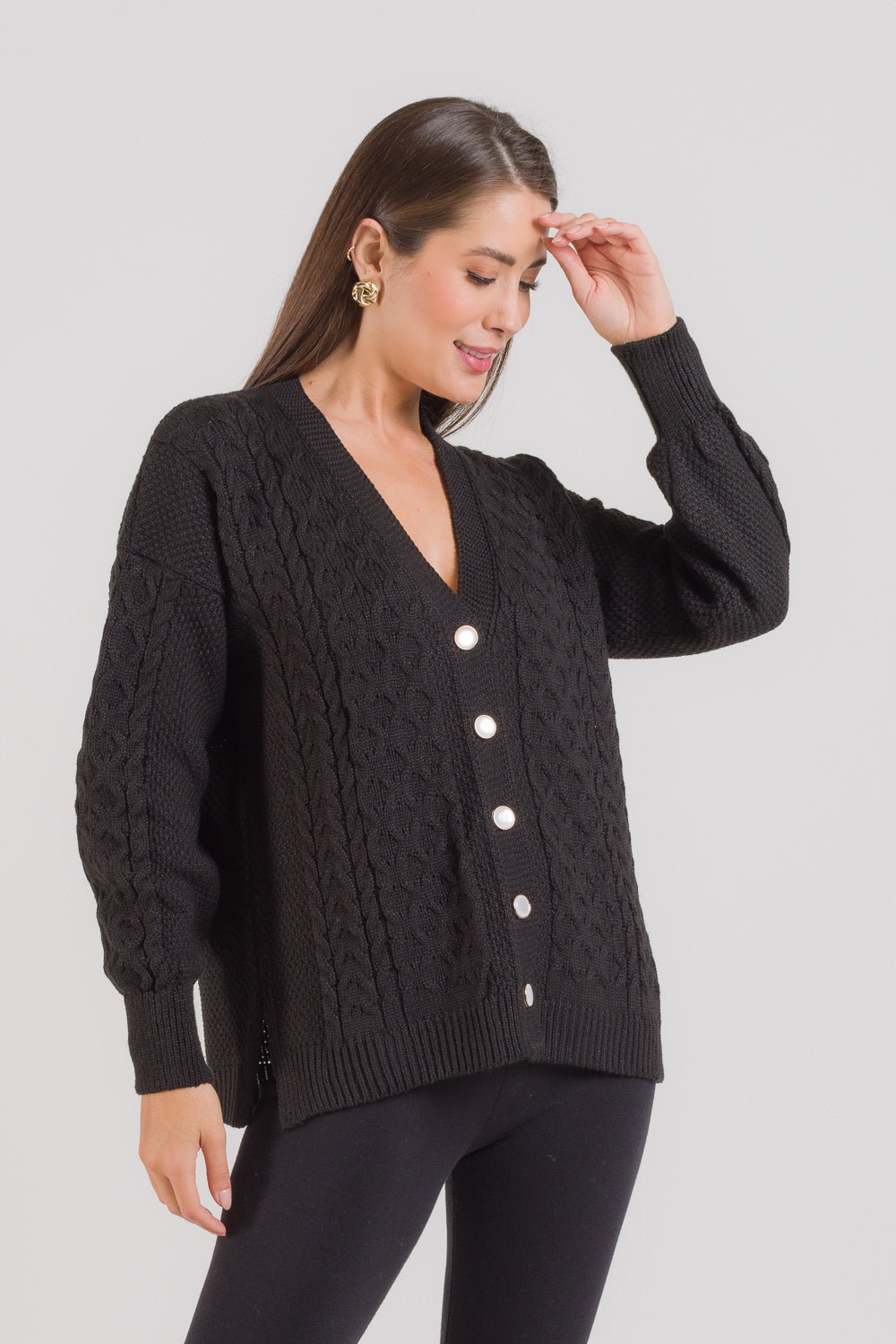 Casaco em Tricot com Tranças - Antônia