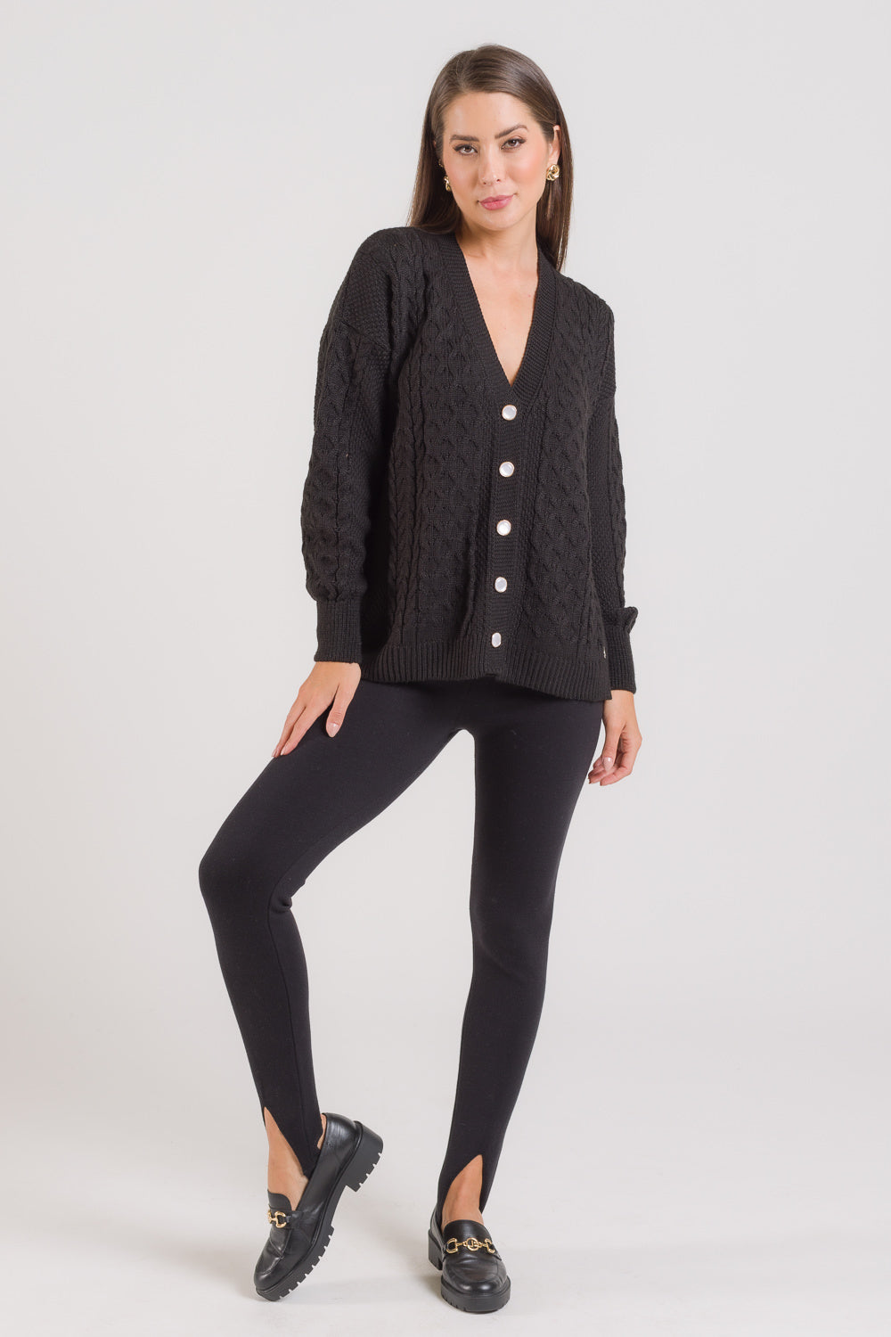 Casaco em Tricot com Tranças - Antônia