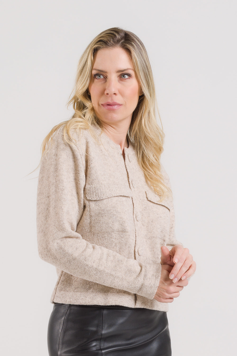 Casaco Bomber em Tricot - Flavia