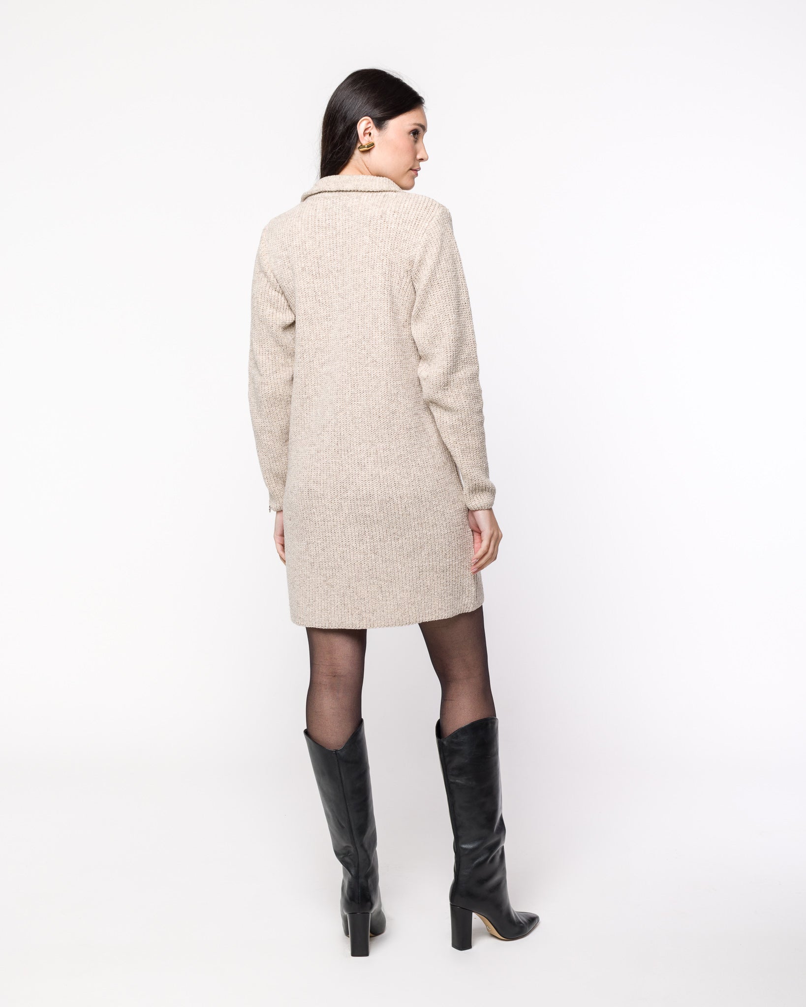 Vestido em Tricot com Zíper - Rebeca