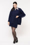 Casaco em Tricot Franjas - Aline com modelagem ampla