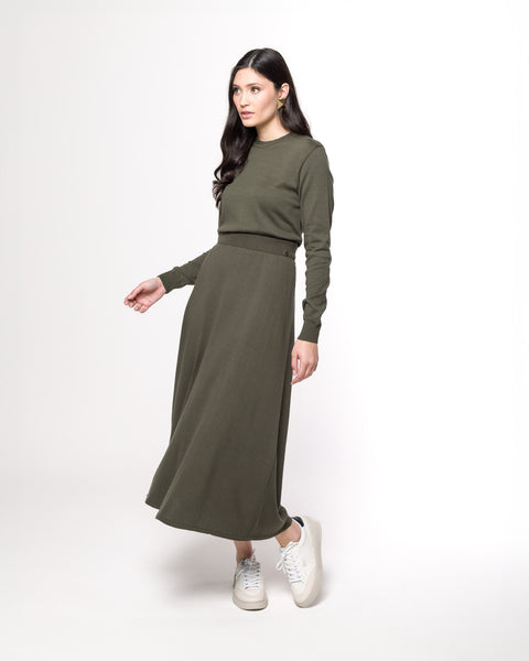 Blusa básica em Tricot - Amália com decote redondo