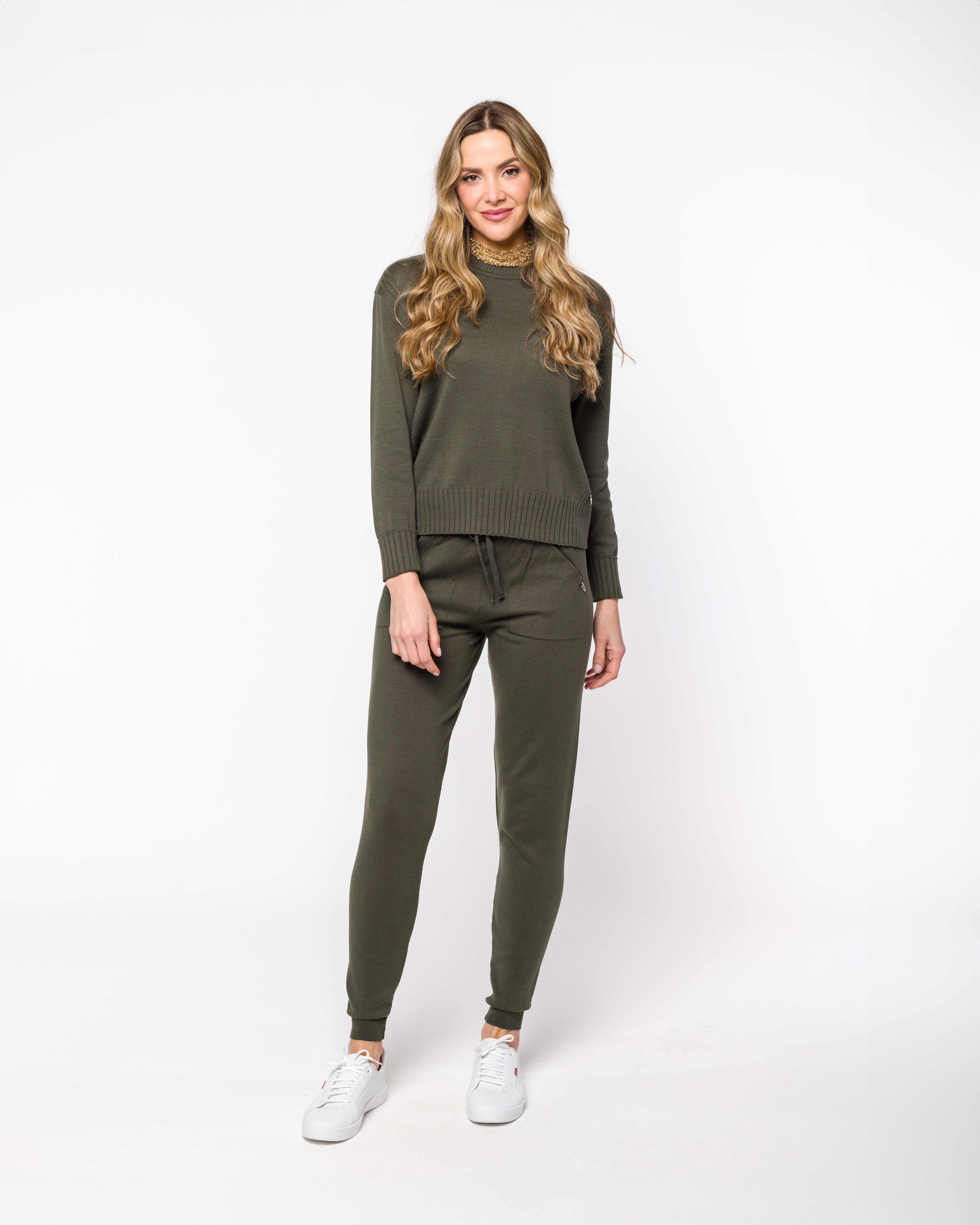 Blusa em Tricot com Nervuras Laterais - Olga