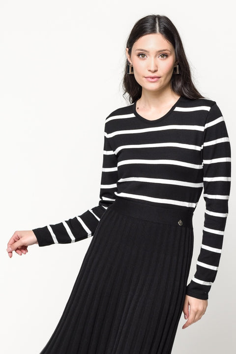 Blusa em Tricot Listrada - Lorena