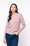 Blusa em Tricot com Links - Andreia com gola redonda