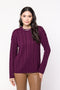 Blusa em Tricot com Tranças - Cristina com gola redonda