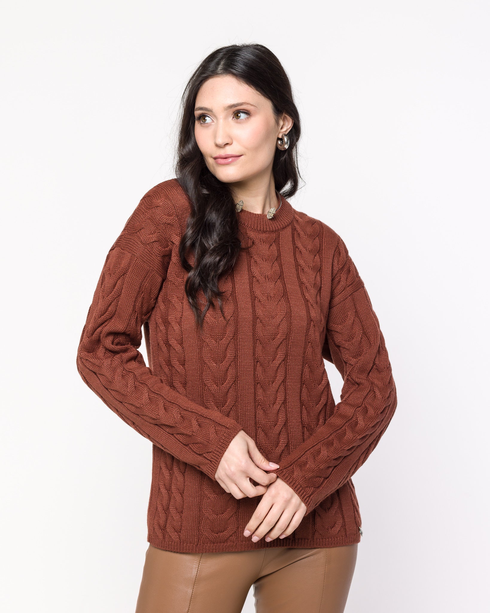 Blusa em Tricot com Tranças - Cristina