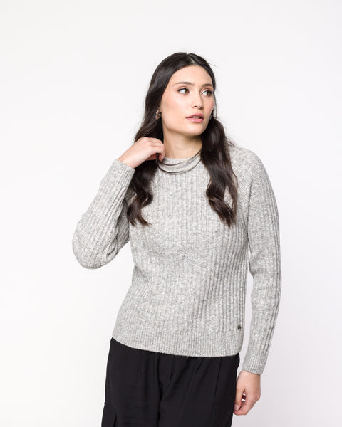 Blusa em Tricot - Elisa com decote redondo