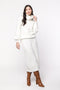 Blusa em Tricot com detalhe no Punho - Livia com gola alta