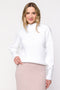 Blusa Tricot Gola Chaminé - Yasmin com modelagem ampla