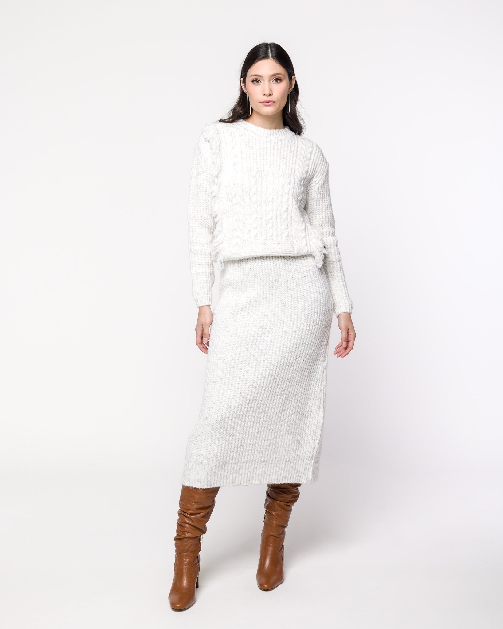 Blusa em Tricot com Franjas e Tranças - Iolanda