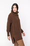 Maxi Pull em Tricot - Nadine com gola alta e modelagem ampla