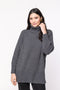 Maxi Pull em Tricot - Nadine com gola alta e modelagem ampla