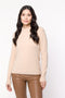 Blusa em Tricot Fio Pluma - Eva com gola redonda e modelagem reta