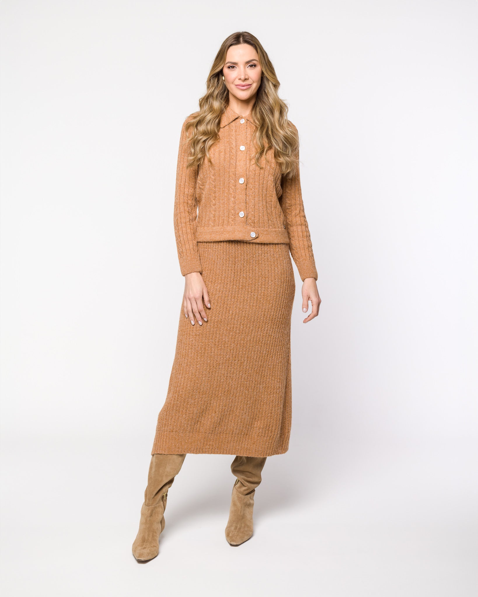 Conjunto em Tricot - Iolanda ( Saia + Blusa )