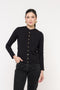 Cardigan em Tricot - Isadora com decote redondo e modelagem reta