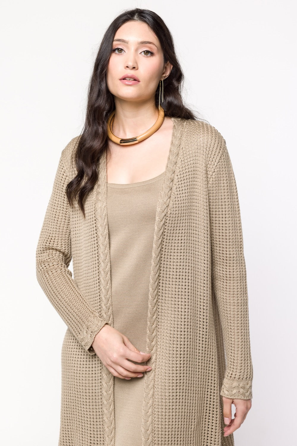 Casaco Amanda - Alongado e vazado