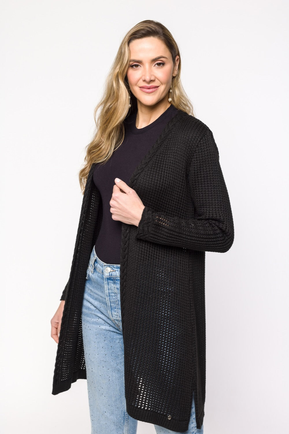 Casaco Amanda - Alongado e vazado