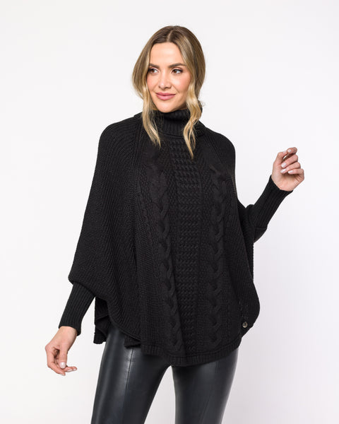 Capa em Tricot - Mirian com gola alta