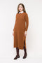 Vestido em Tricot Midi - Betina com decote redondo e comprimento midi