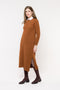 Vestido em Tricot Midi - Betina com decote redondo e comprimento midi