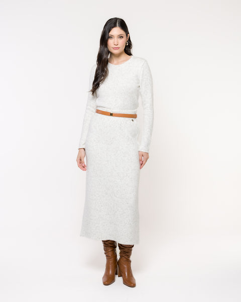 Blusa Tricot Básica - Londres com decote redondo