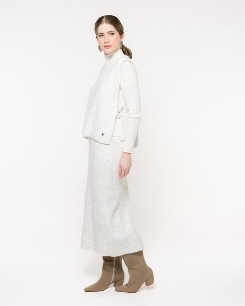 Saia em Tricot com Fenda - Sophia com fenda nas costas