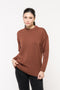 Maxi Pull em Tricot - Patricia com decote redondo e mangas retas