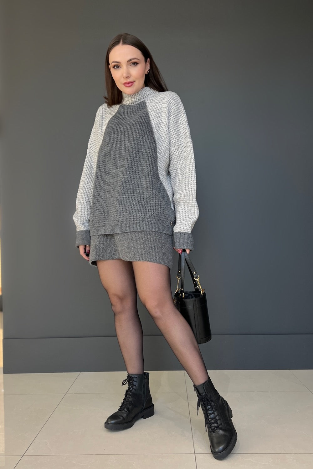 Blusa Tricot Bicolor - Isabela