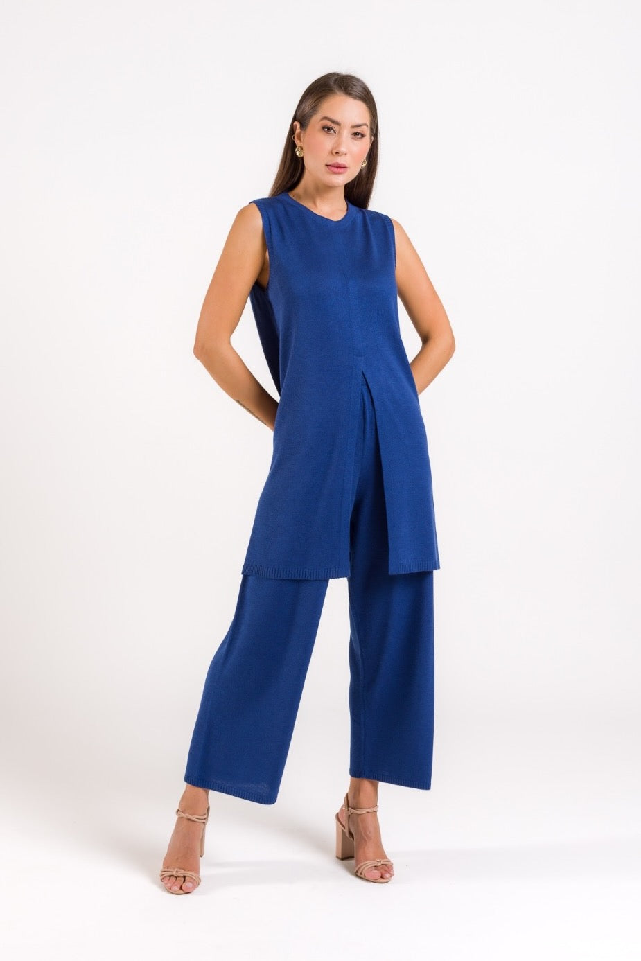 Conjunto em Tricot Milena - Túnica e Calça Reta