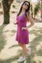 Vestido Tricot Evasê com Laço - Ibiza