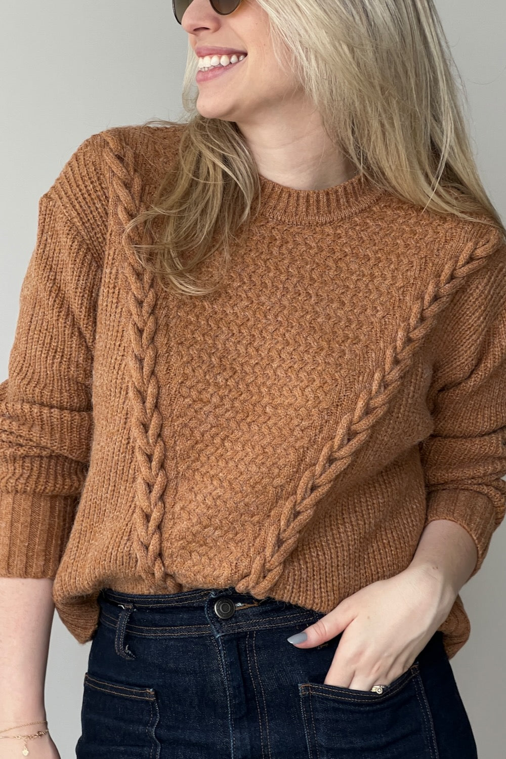 Blusa em Tricot com Tranças - Celina