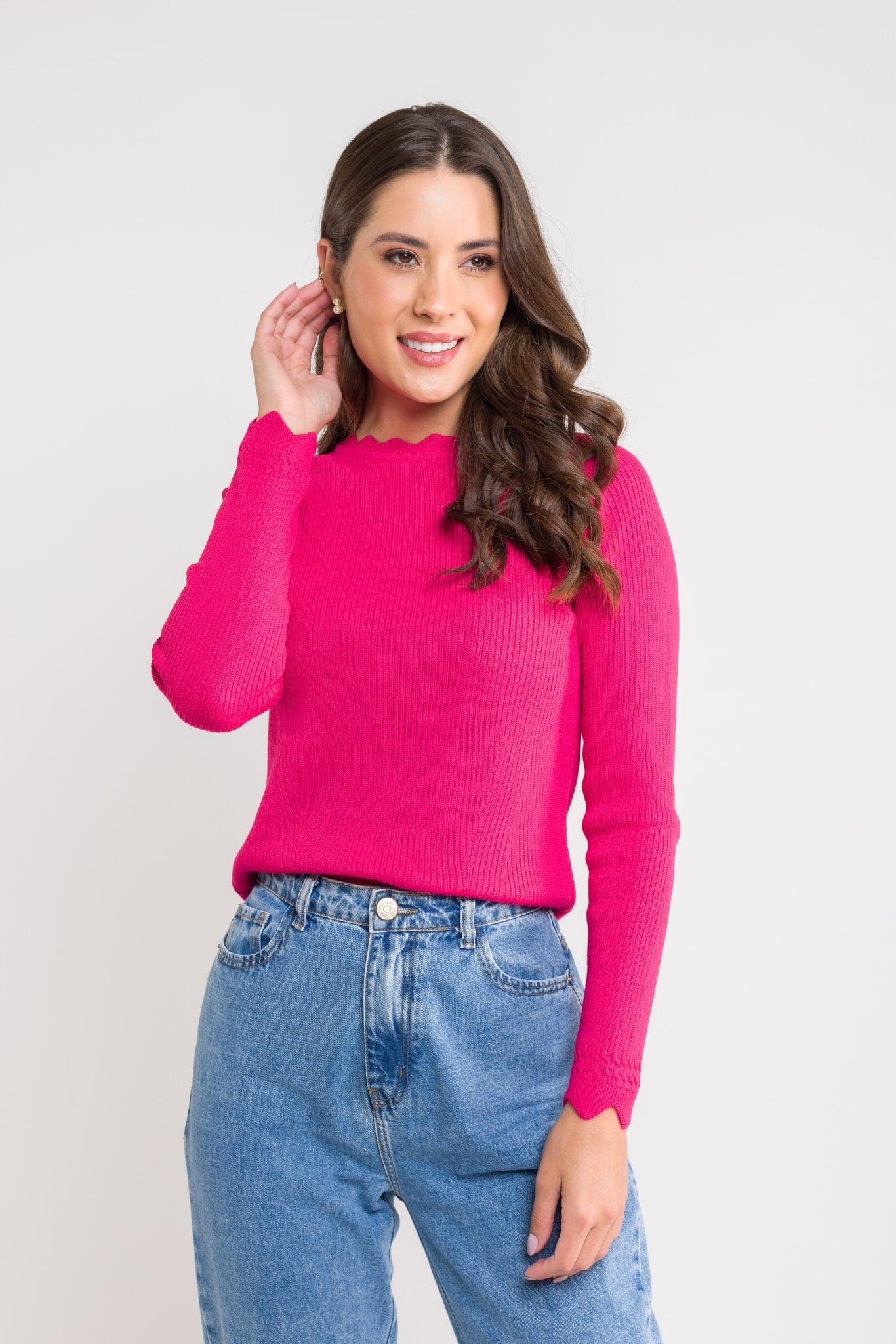 Blusa Tricot Canelado - Mariana