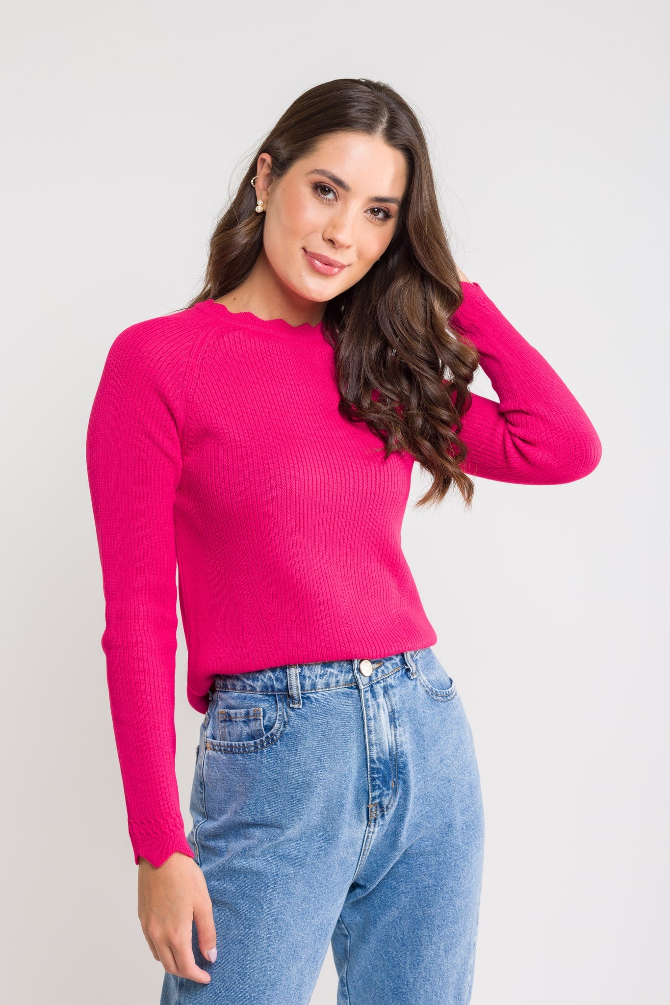 Blusa Tricot Canelado - Mariana