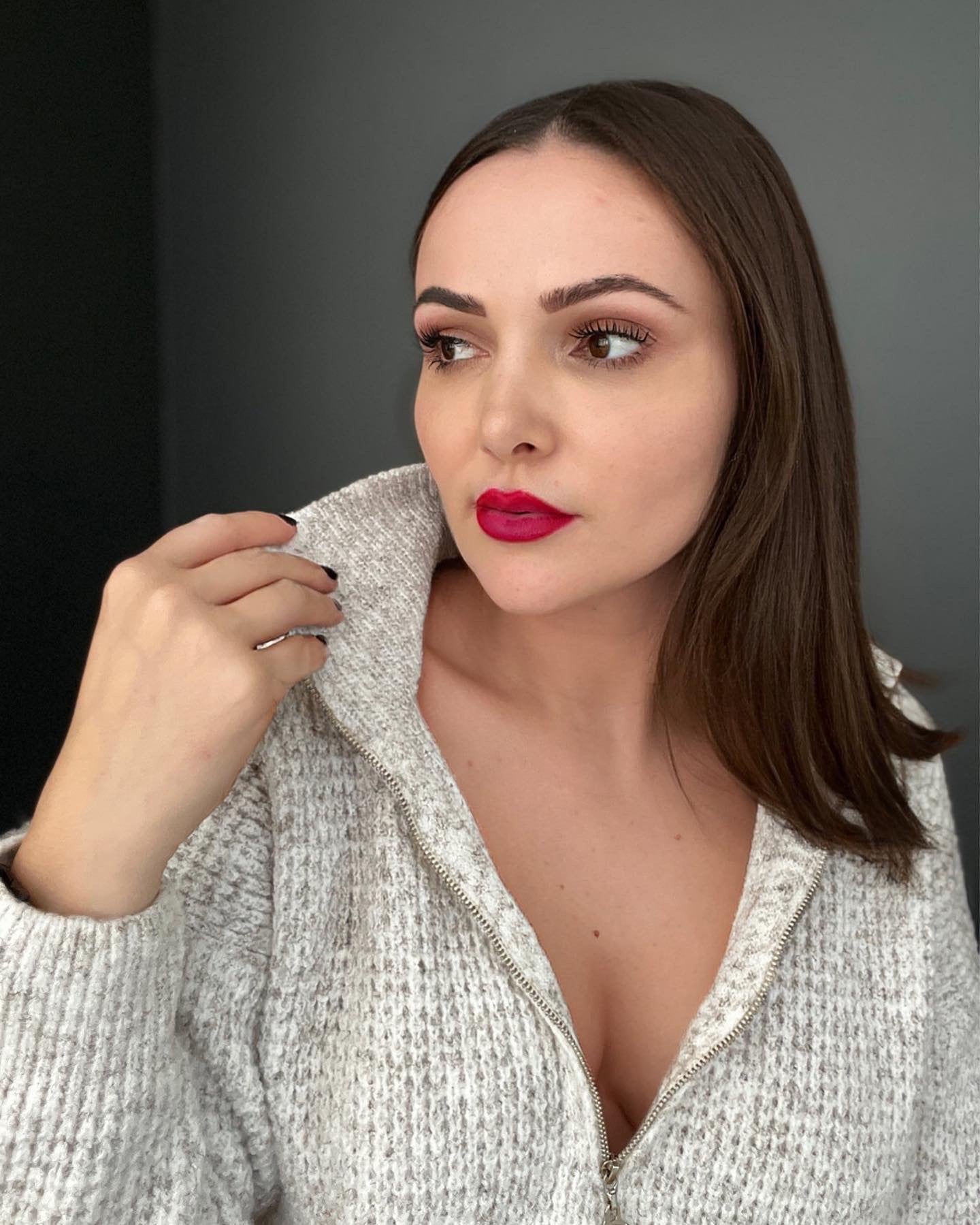 Blusa em Tricot Gola com Zíper - Michele