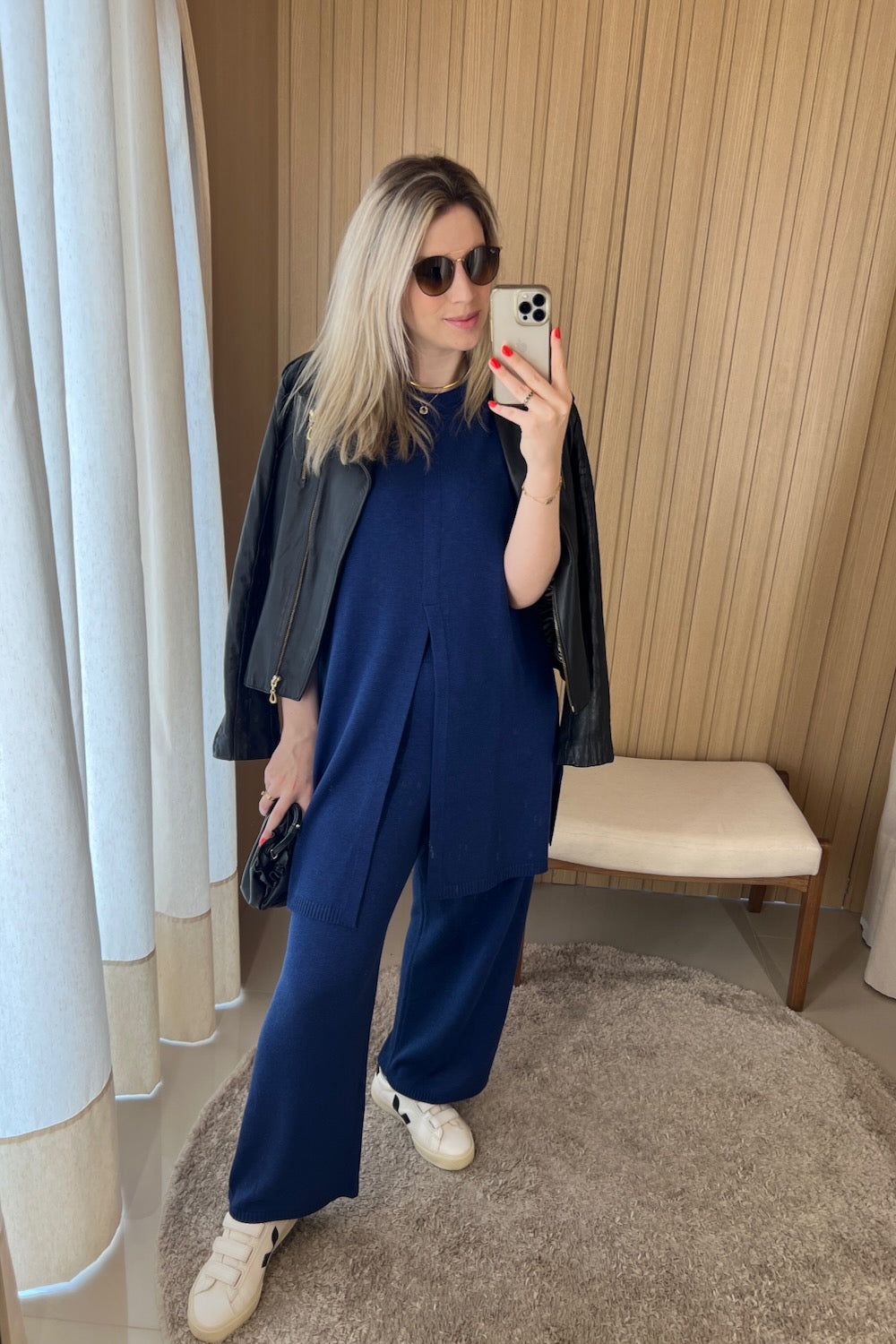 Conjunto em Tricot Milena - Túnica e Calça Reta