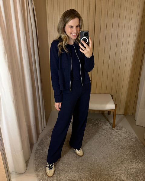 Conjunto em Tricot - Beatriz ( Bomber + Calça)