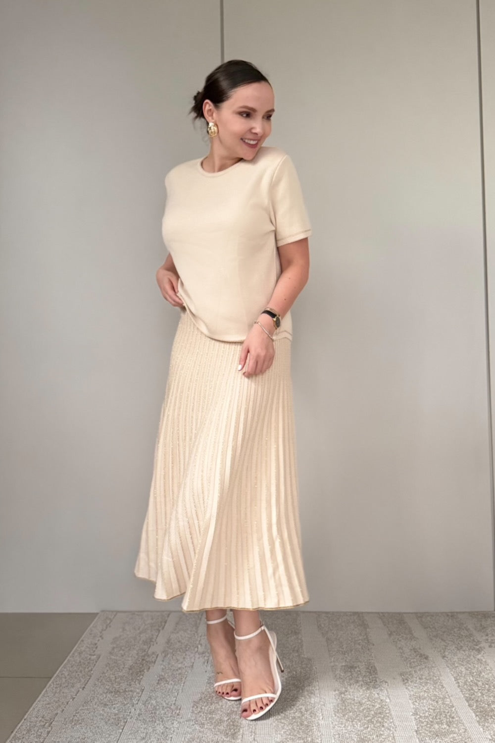 Conjunto Camile - Saia Plissada + T-shirt