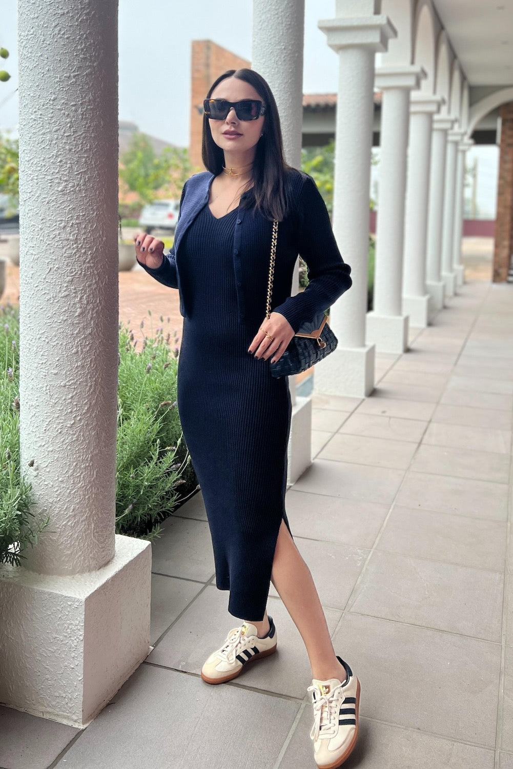 Conjunto em Tricot - Manuela (Vestido + Casaqueto)