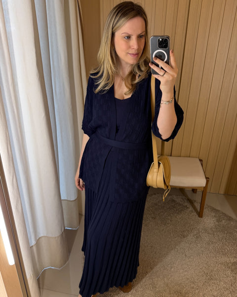 Kimono em Tricot - Bella com cinto