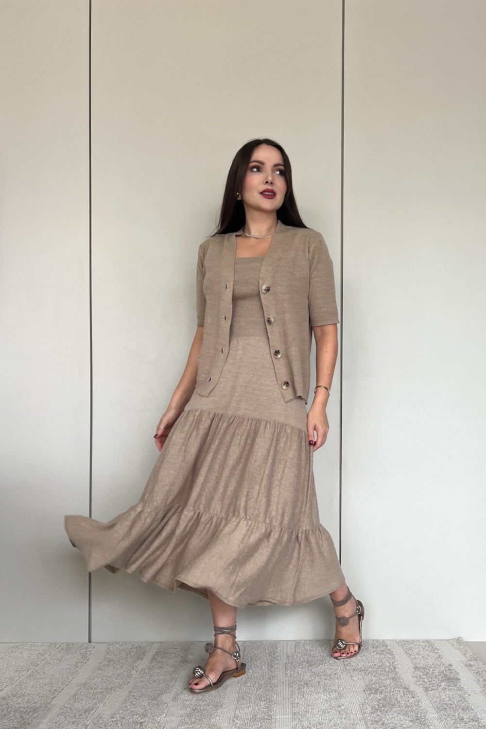 Saia Tricot Babados - Mykonos