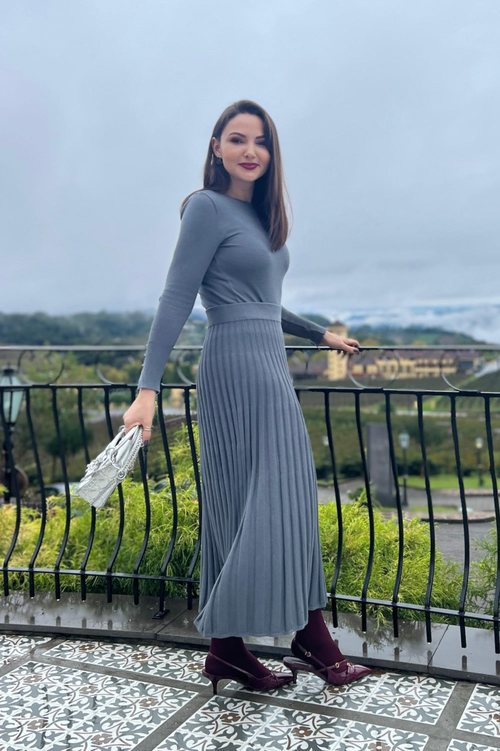 Saia Tricot Plissada - New Ivana