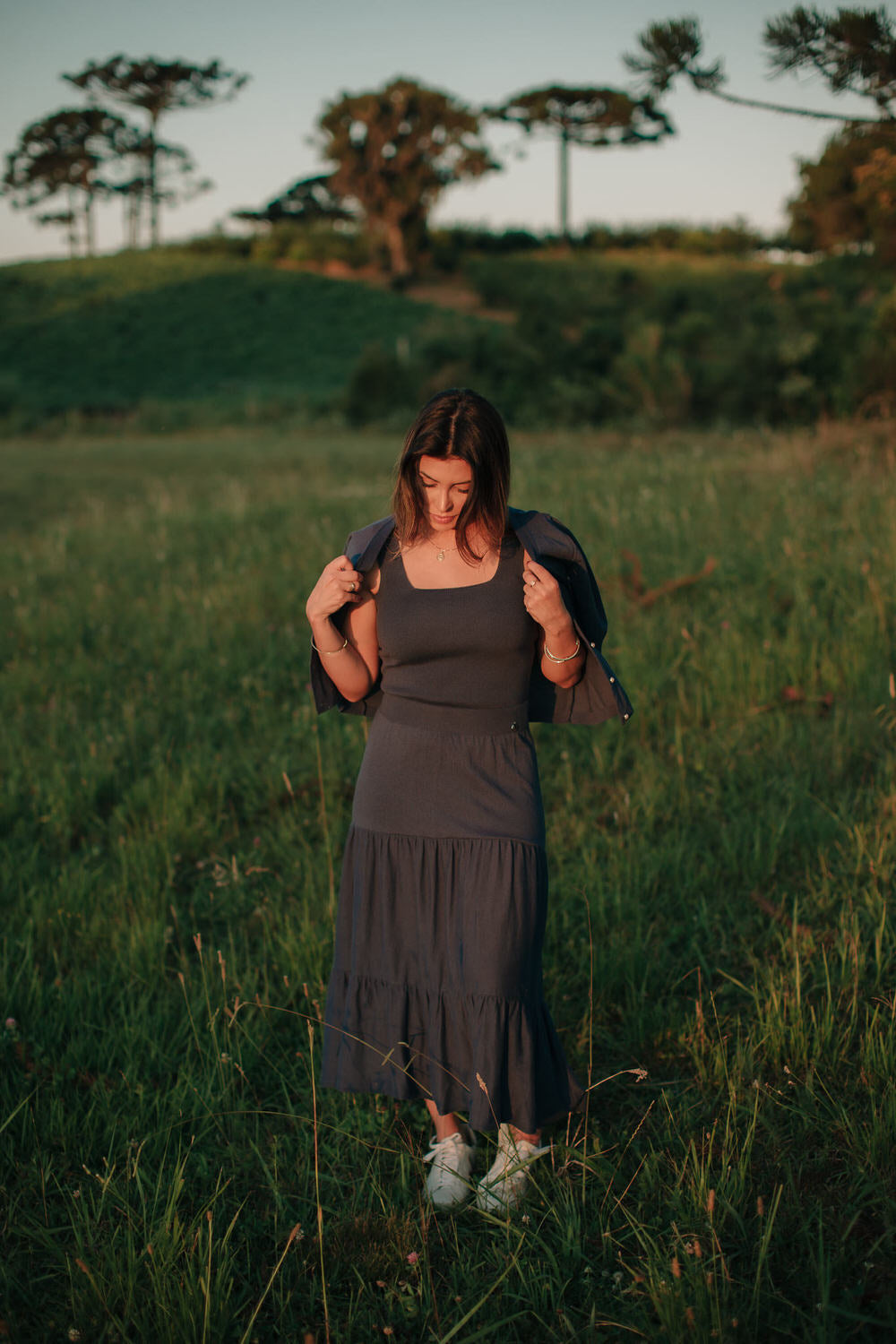 Saia Tricot Babados - Mykonos