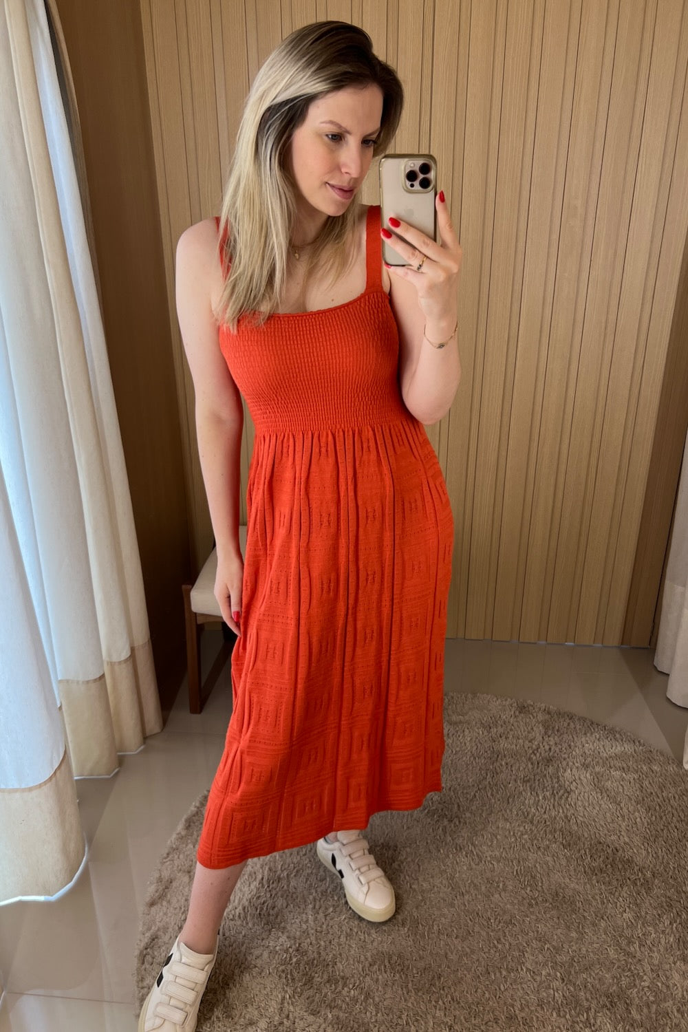 Vestido tricot trabalhado - Camila